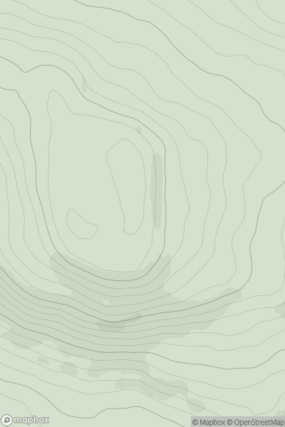 Thumbnail image for Beinn Chreagach [Mull and Nearby Islands] [NM519216] showing contour plot for surrounding peak